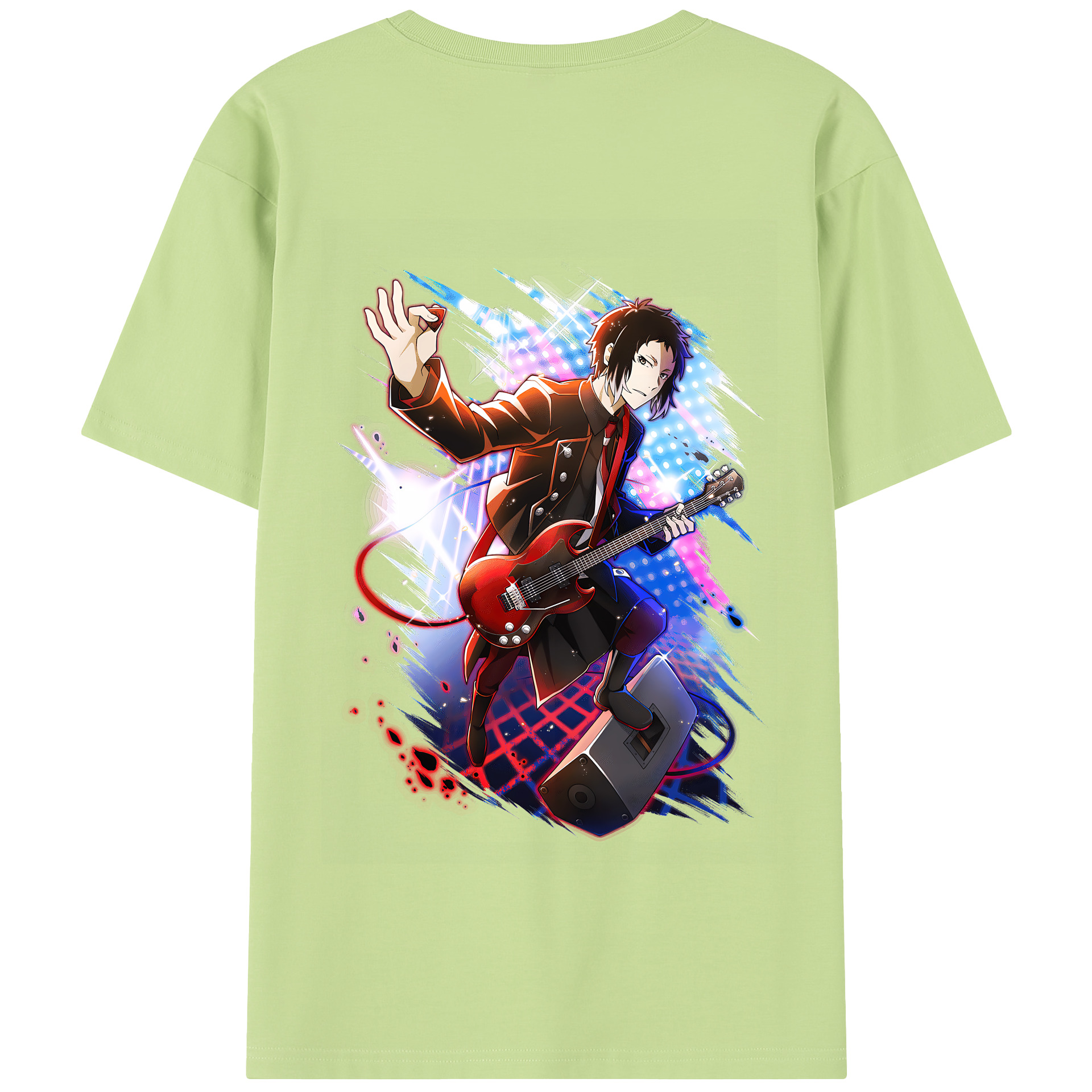 （画像用） 文豪ストレイドッグス Bungo Stray Dogs 綿100％半袖Tシャツ（背面プリント）